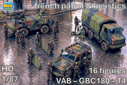 Modern french patrol - 1/87,